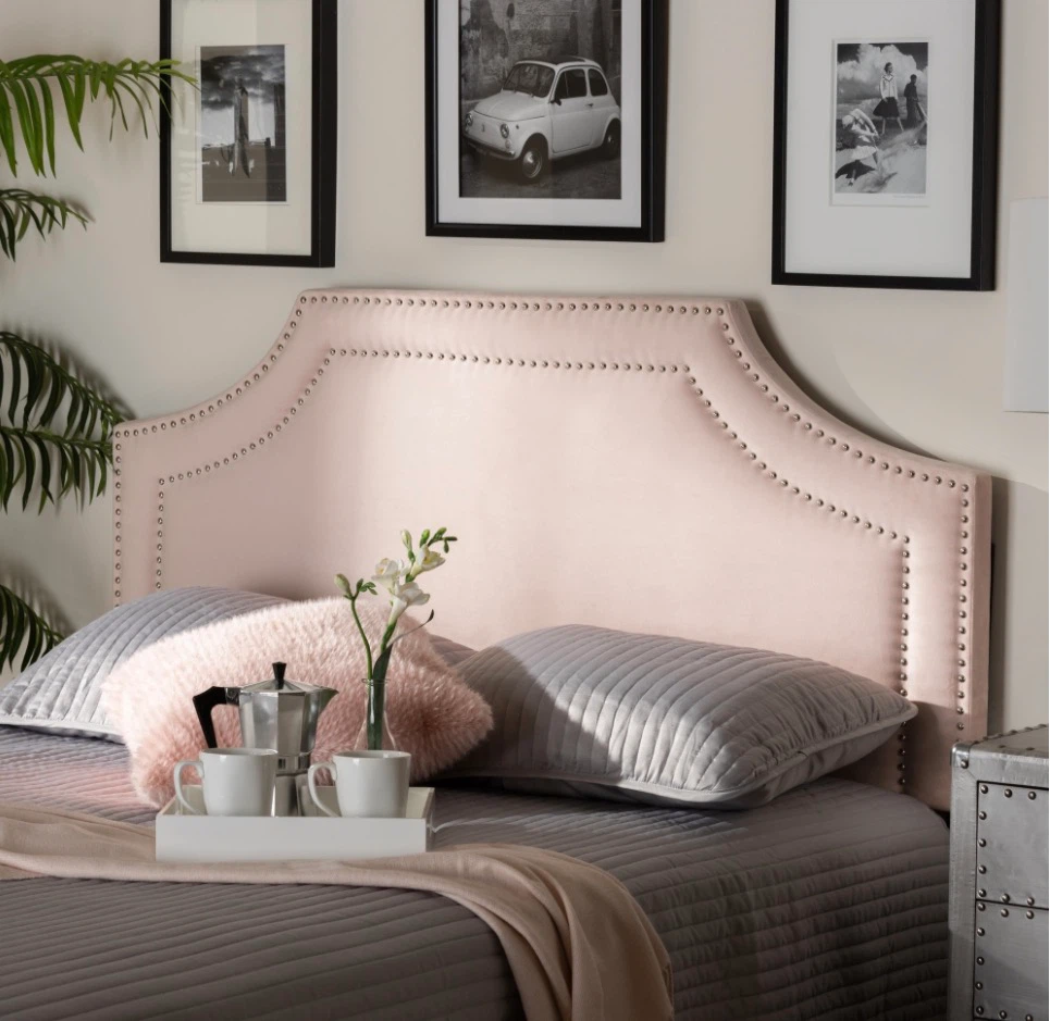 New Queen Size Pink Upholstered Headboard - photo 4