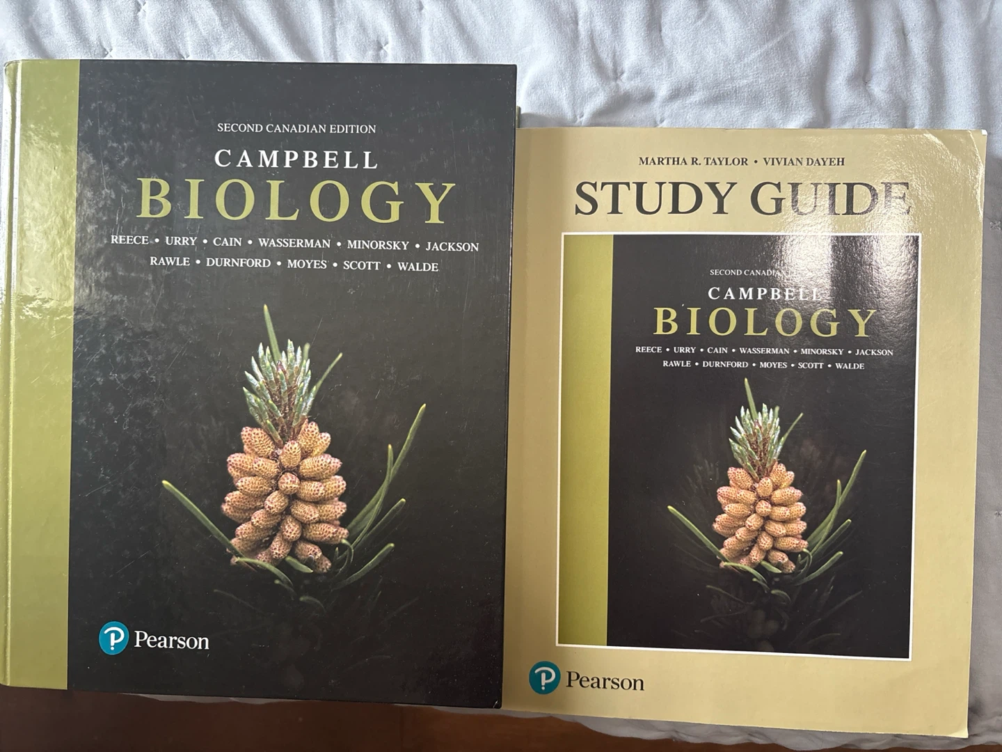 Campbell Biology Textbook and Study Guide Set