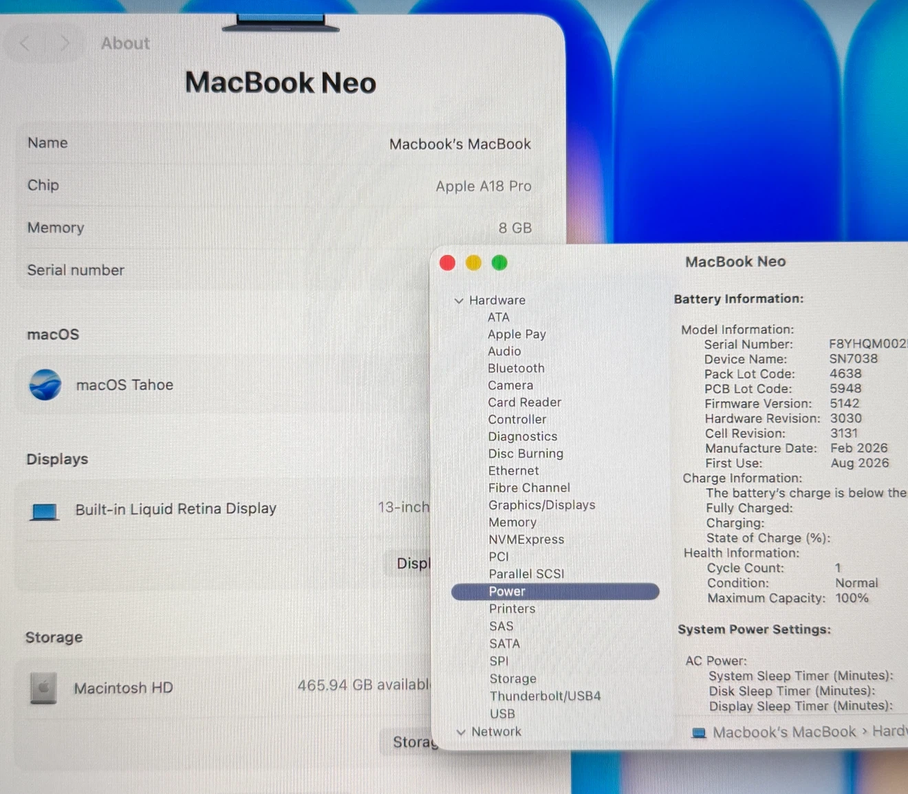 512GB / Macbook Neo 2026 / 100% Battery / TouchID - *Brand New* - photo 4