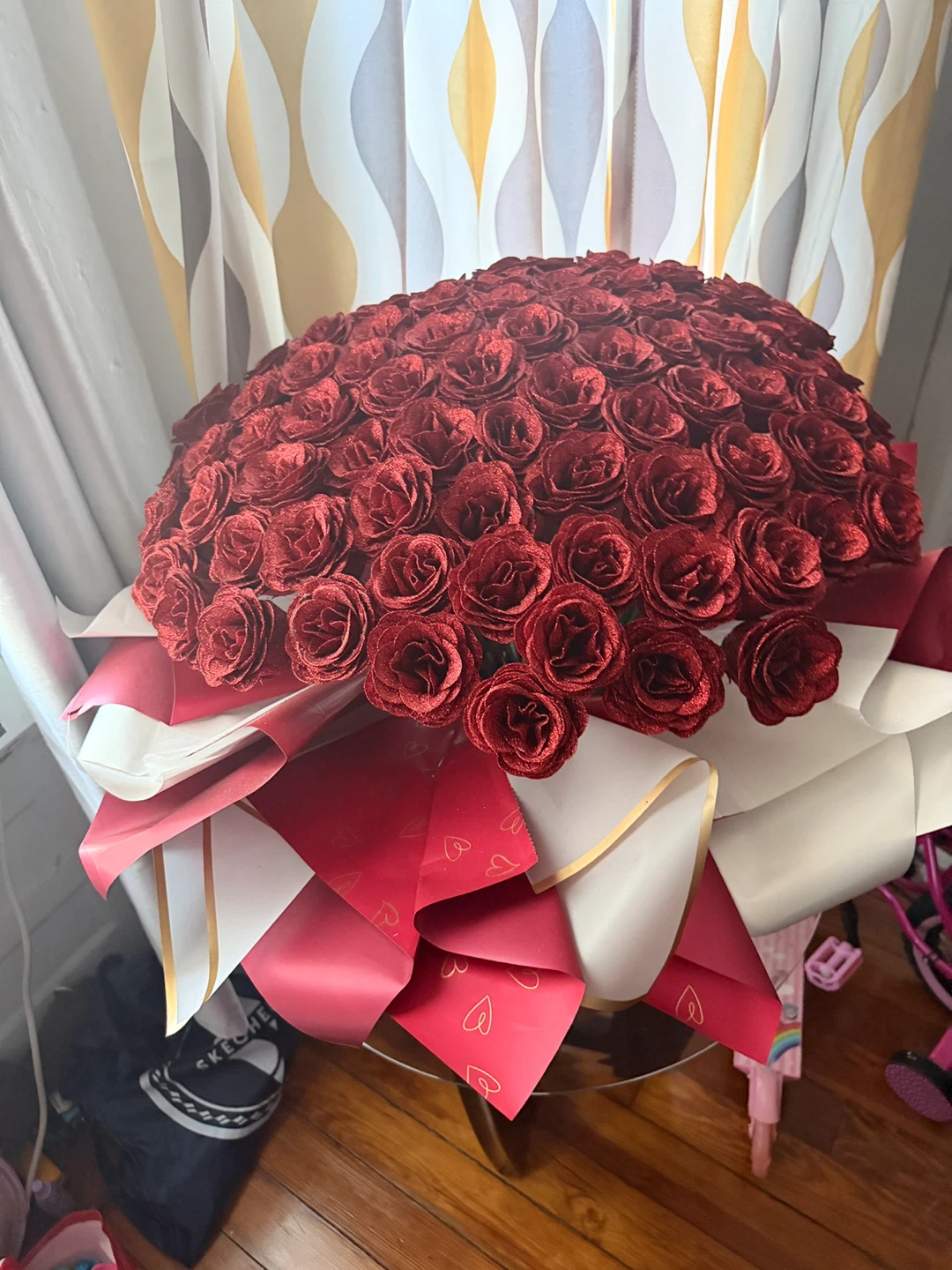 Large Red Rose Bouquet - photo 2