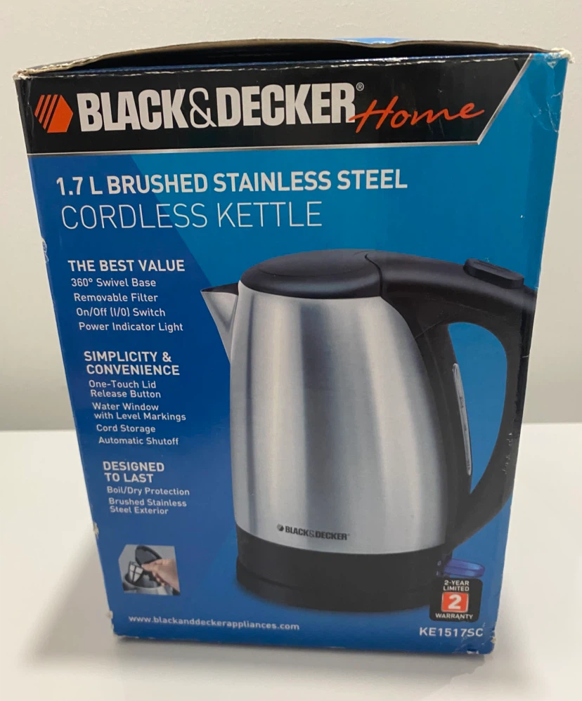 Black & Decker 1.7L Stainless Steel Cordless Kettle - photo 2