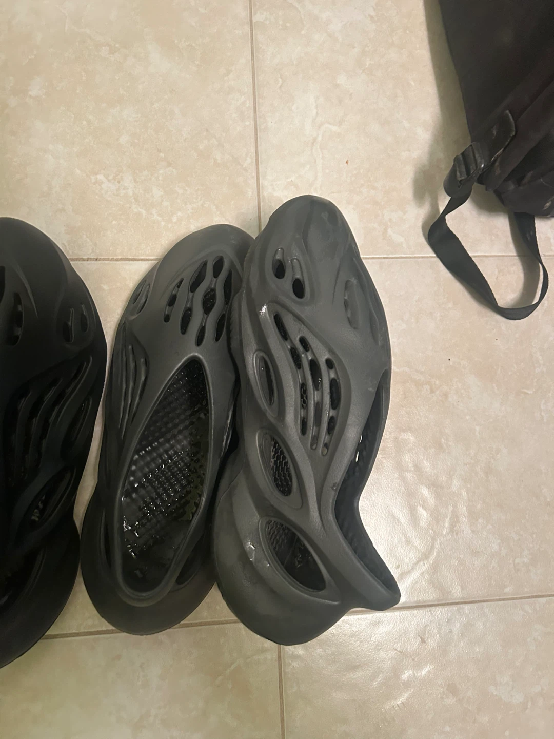Black Foam Runner Style Shoes