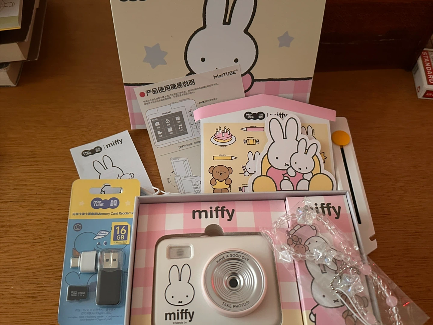 Miffy CCD Digital Camera Digicam 16GB Memory Card Unused