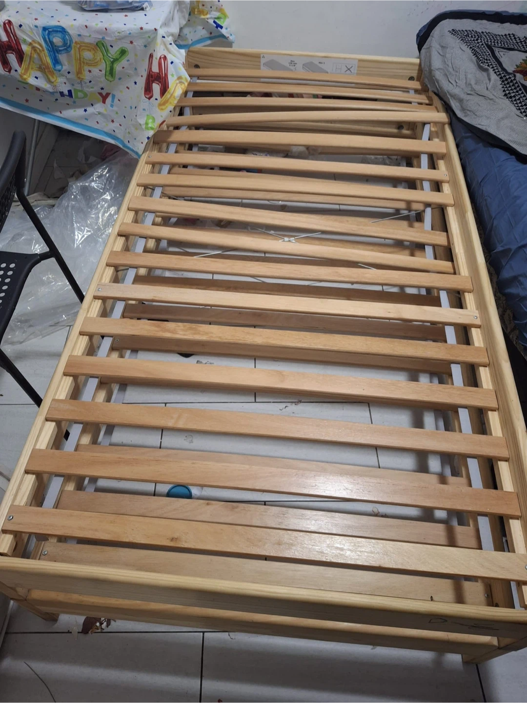 2x Wooden Slat Bed Frame IKEA