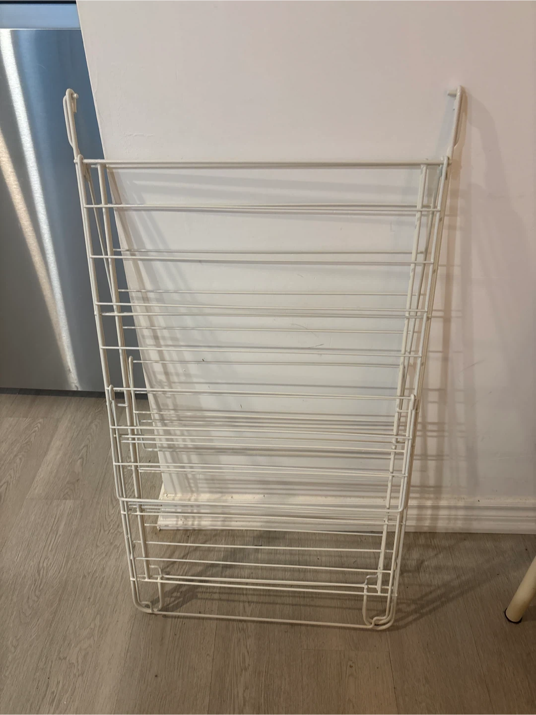 White Collapsible Laundry Drying Rack - photo 4