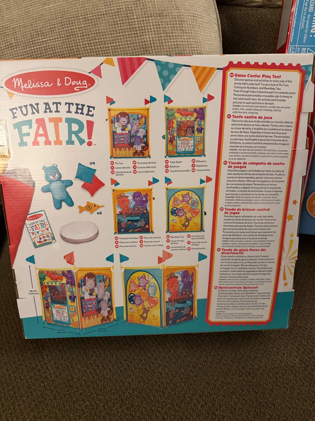 Melissa & Doug Fun at the Fair Game Center Play Tent - photo 2