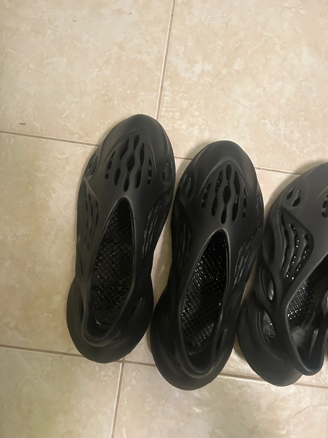 Black Foam Runner Style Slides - photo 2