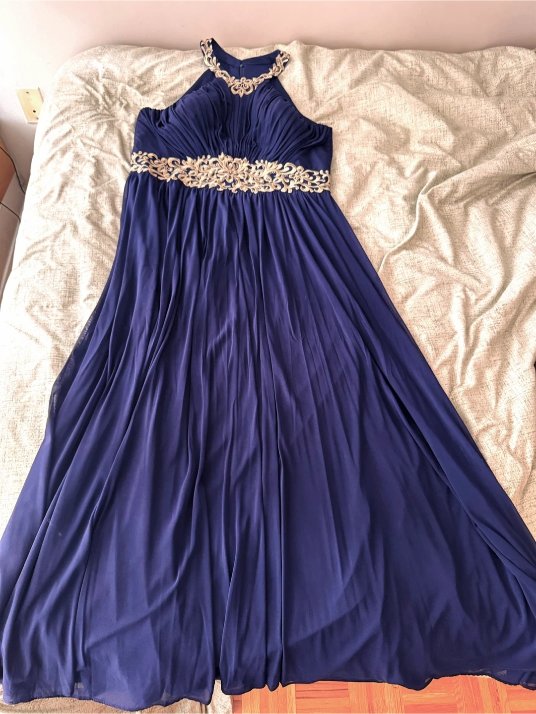 Formal deep navy blue dress