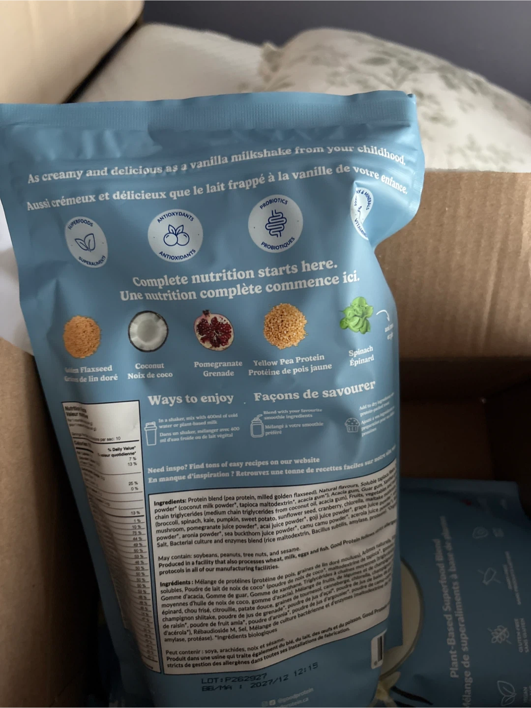 GoodProtein All-in-One Shake Vanilla Bean 440g (2 Pouches) - photo 2