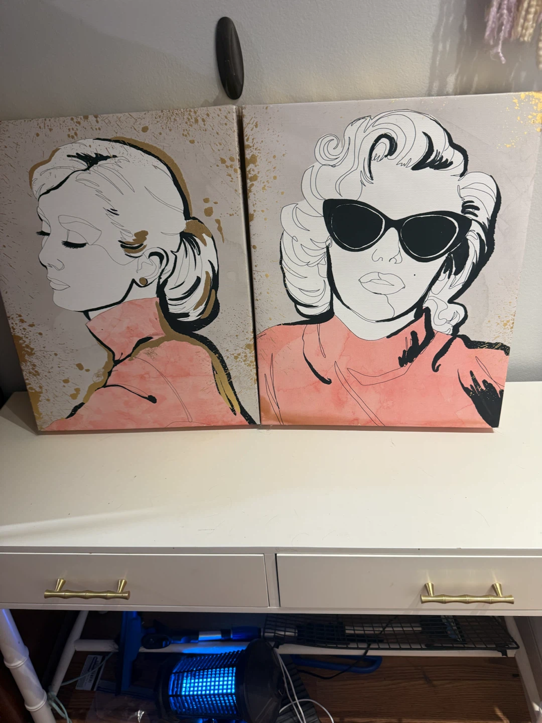 Set of 2 Canvas Wall Art Prints