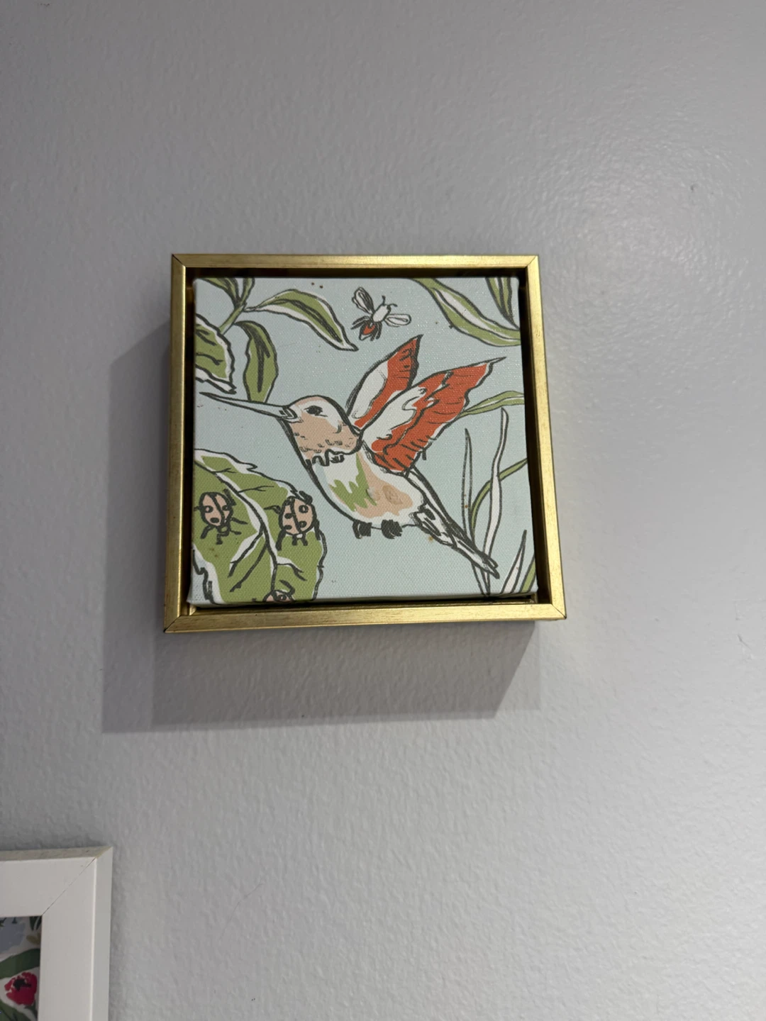 Framed Hummingbird Wall Art