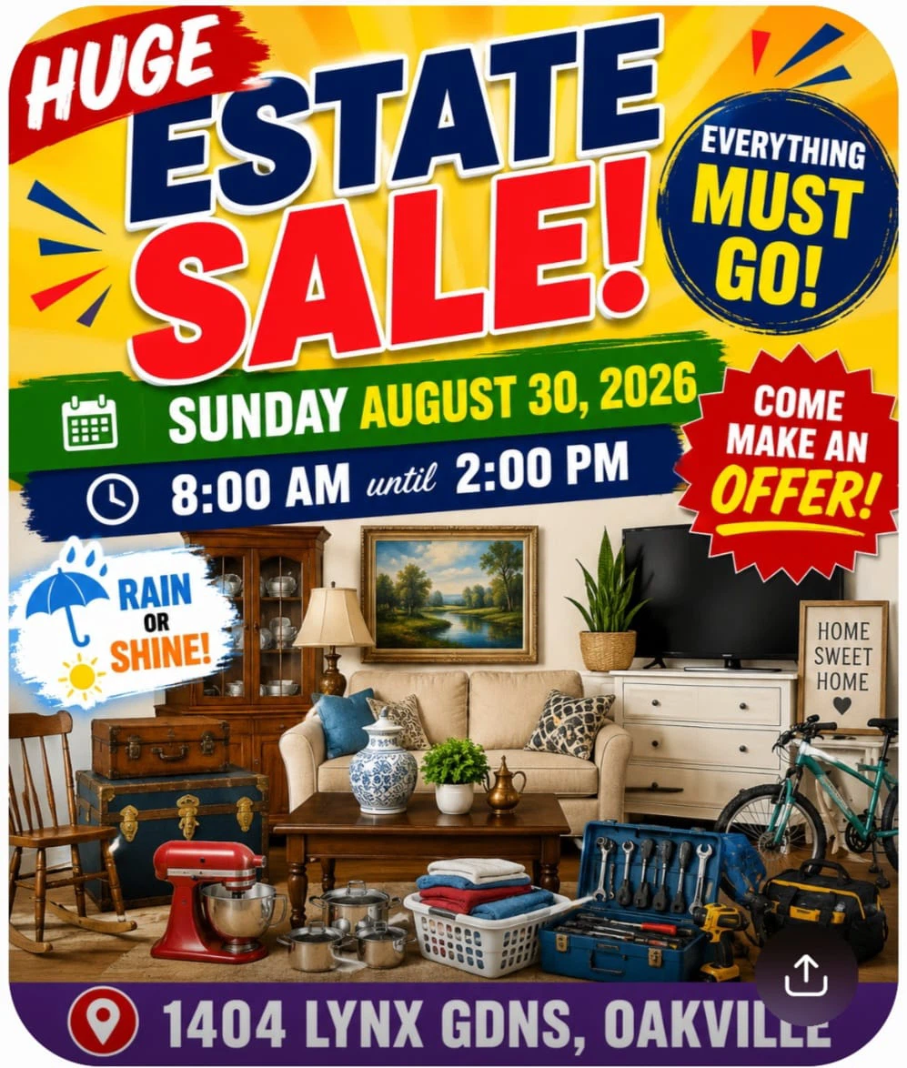 Estate Sale in Oakville