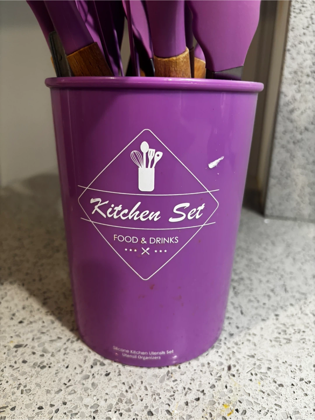 Silicone Kitchen Utensils Set with Holder - photo 3