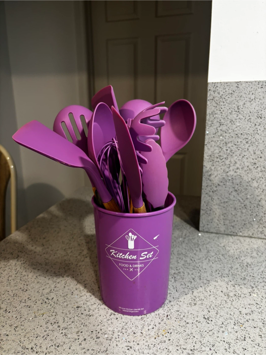 Silicone Kitchen Utensils Set with Holder - photo 5