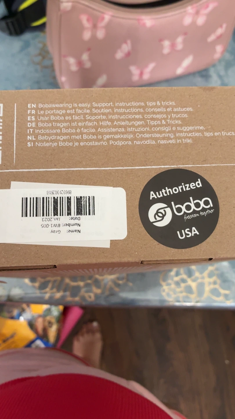 Boba Classic Wrap Baby Carrier - Gray