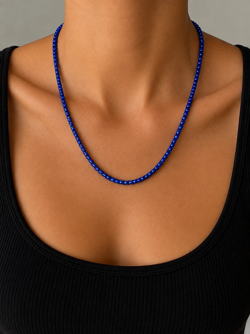 Blue Chain Necklace