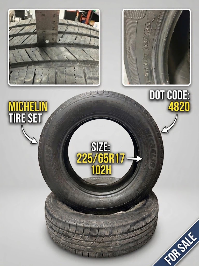Used Michelin Tire Set (2pcs) - $60