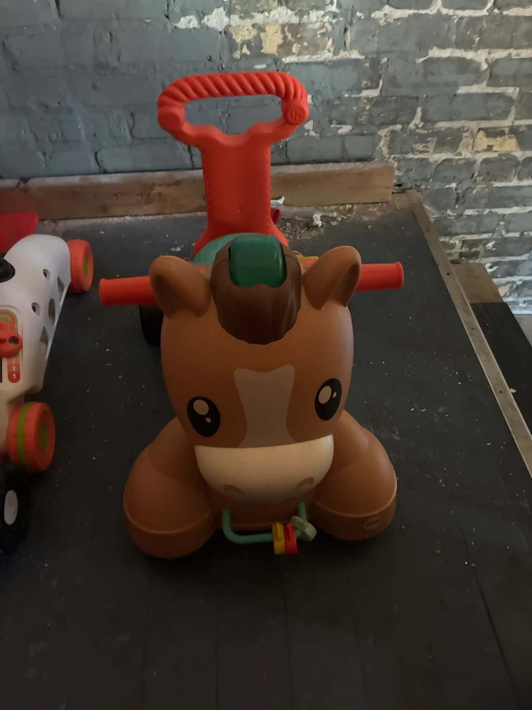 Brown Horse Ride-On Toy