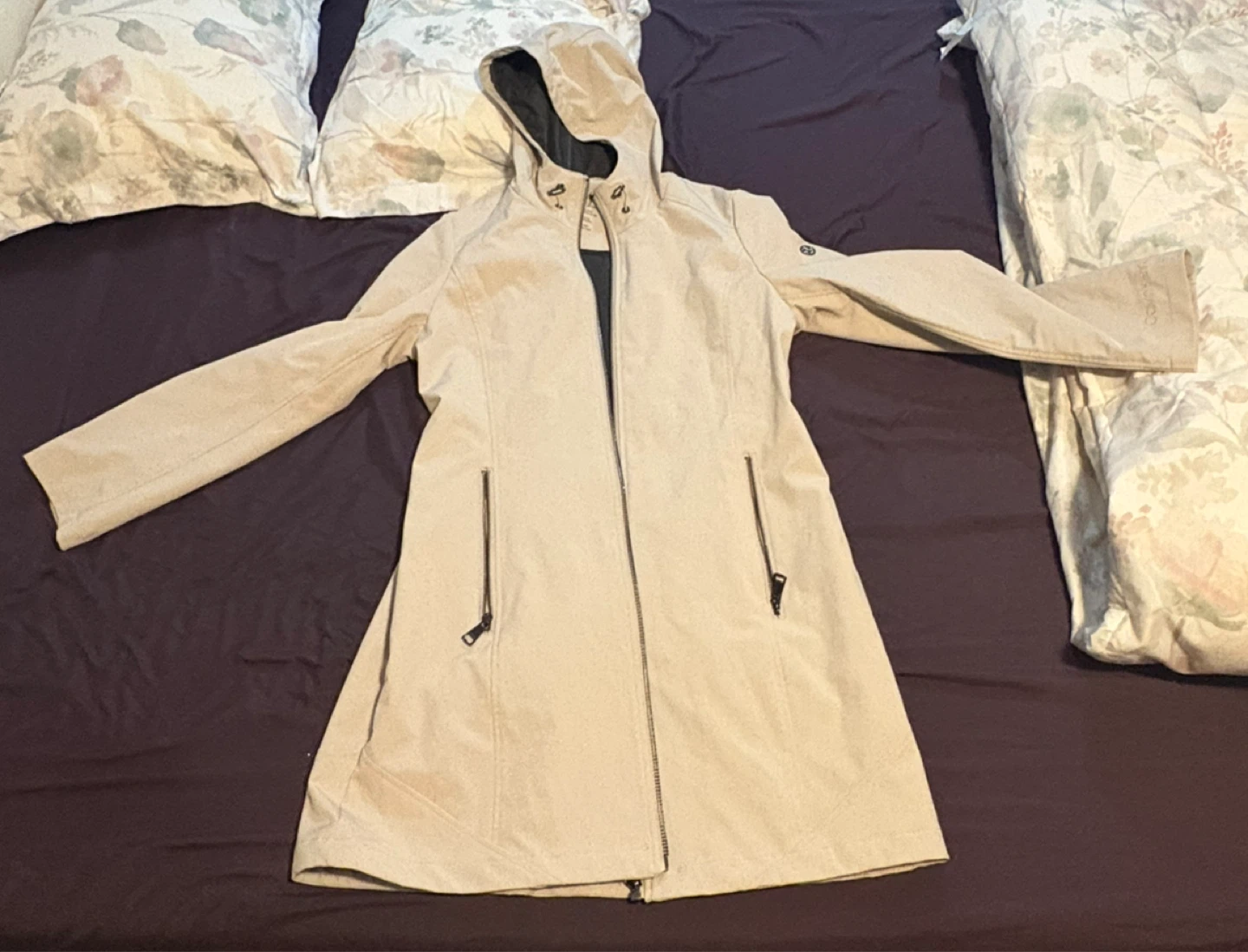 Calvin Klein Women's Beige Hooded Softshell Jacket - photo 2