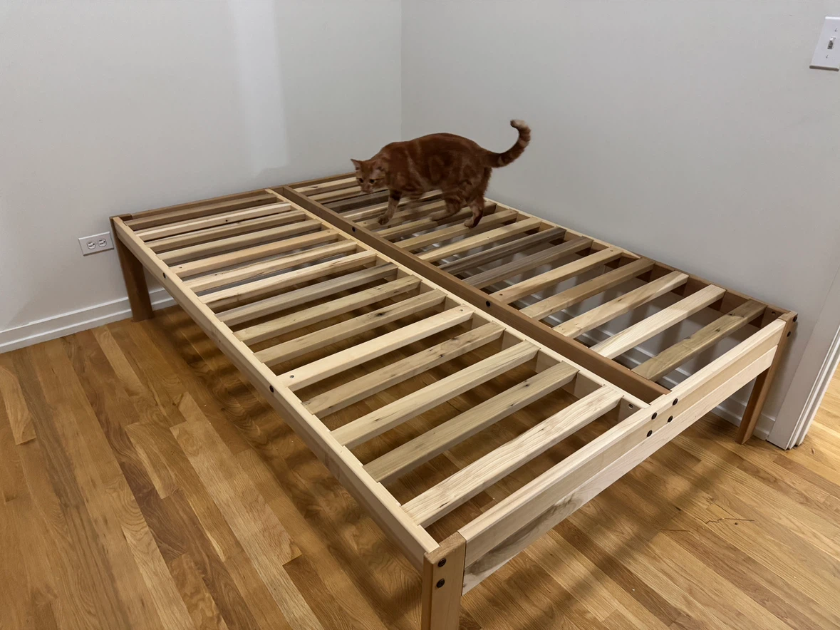 Full Size Wooden Bed Frame - photo 3
