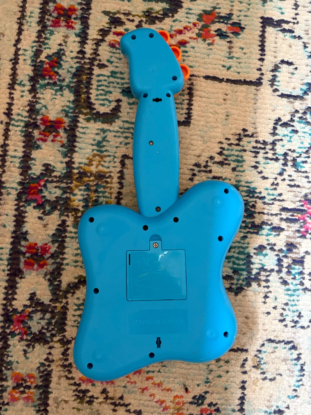 Blue and Yellow Toy Guitar - photo 2