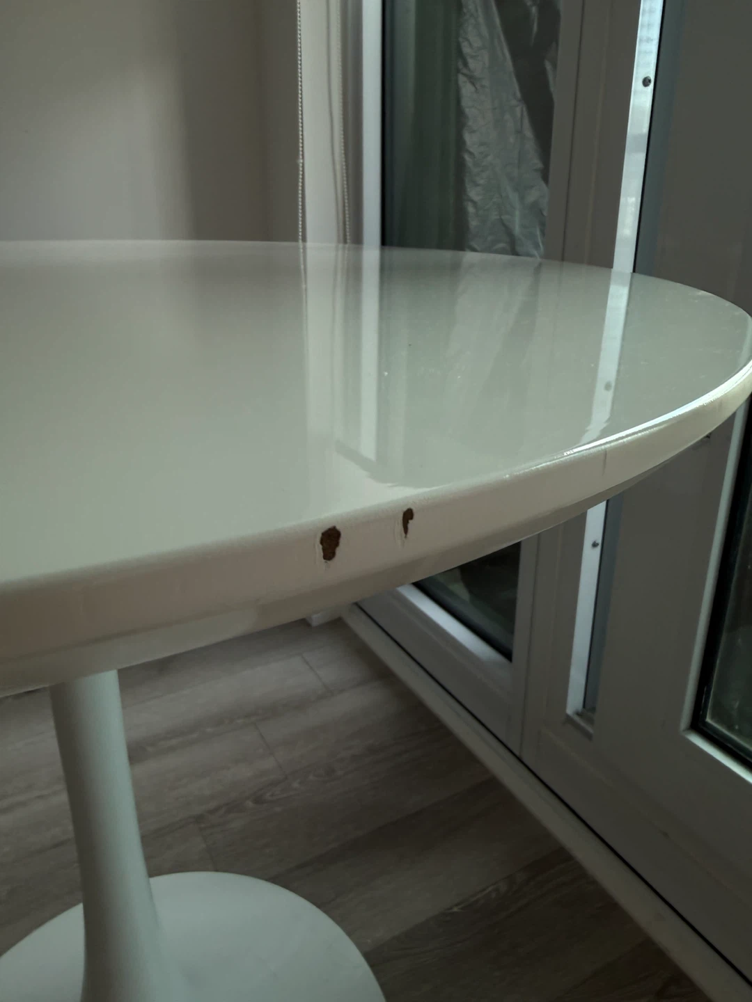 White Tulip Style Dining Table - photo 2
