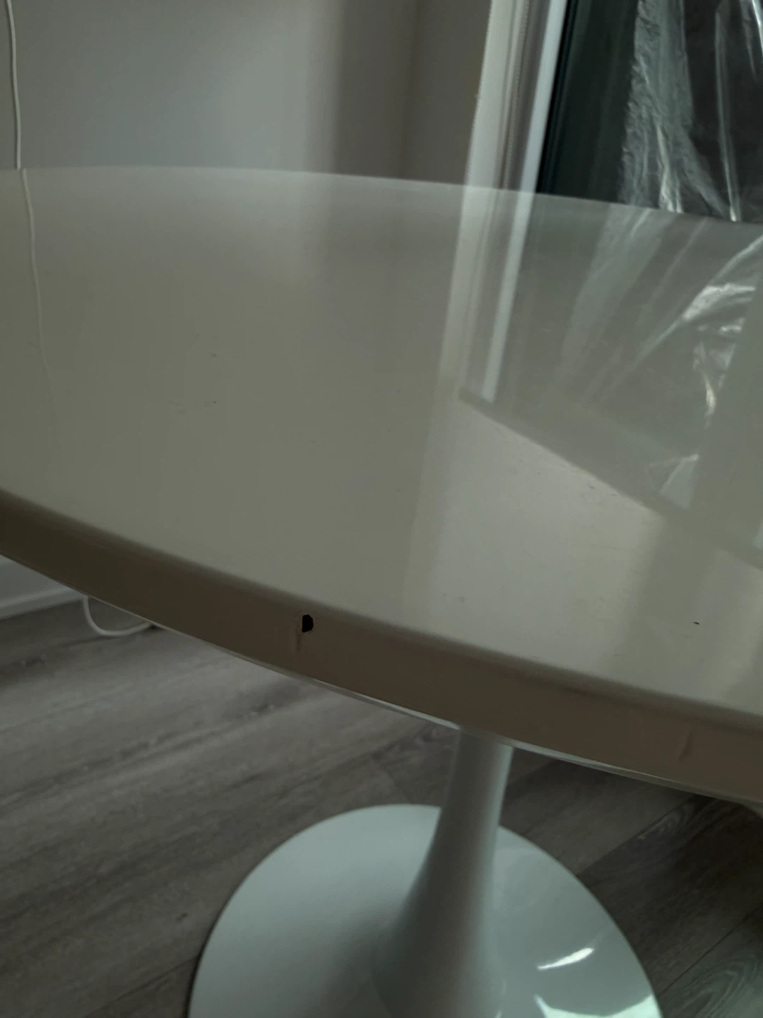 White Tulip Style Dining Table - photo 3