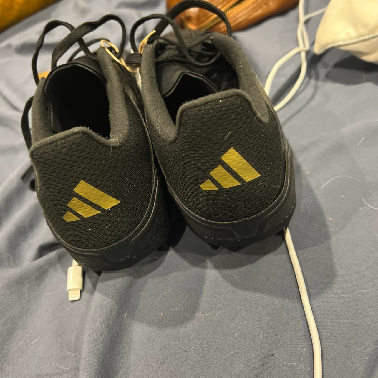Adidas Black & Gold Soccer Cleats - photo 4
