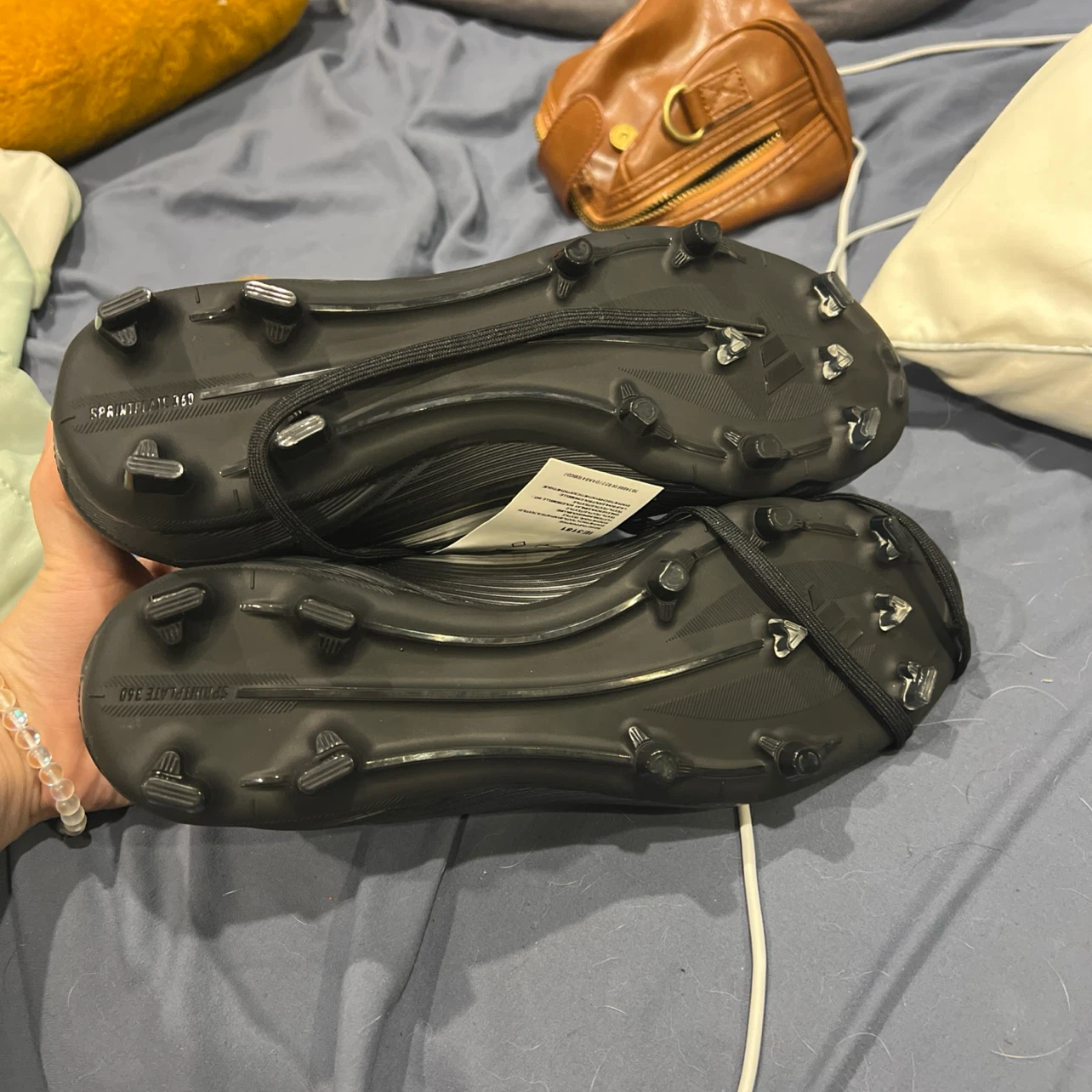 Adidas Black & Gold Soccer Cleats - photo 5