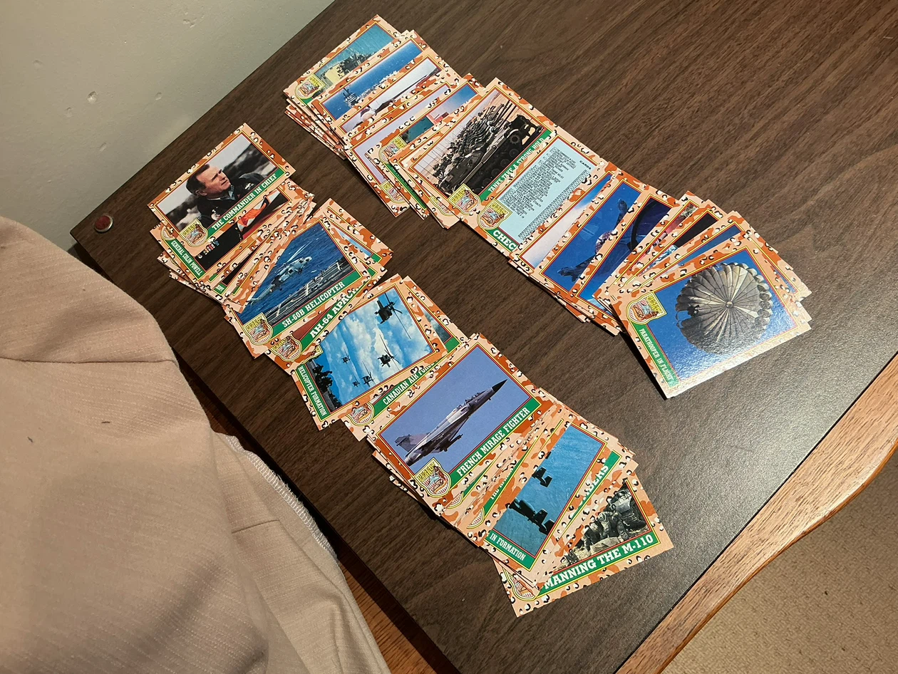 1991 Topps DESERT STORM COALITION FOR PEACE 88 Card Set - photo 2