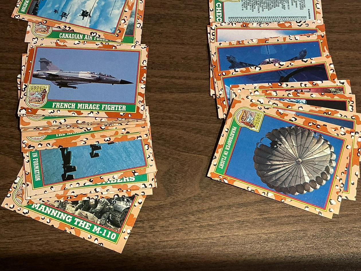 1991 Topps DESERT STORM COALITION FOR PEACE 88 Card Set - photo 5