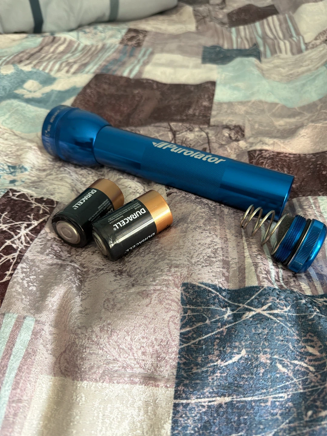 Purolator Blue Aluminum Flashlight - photo 3