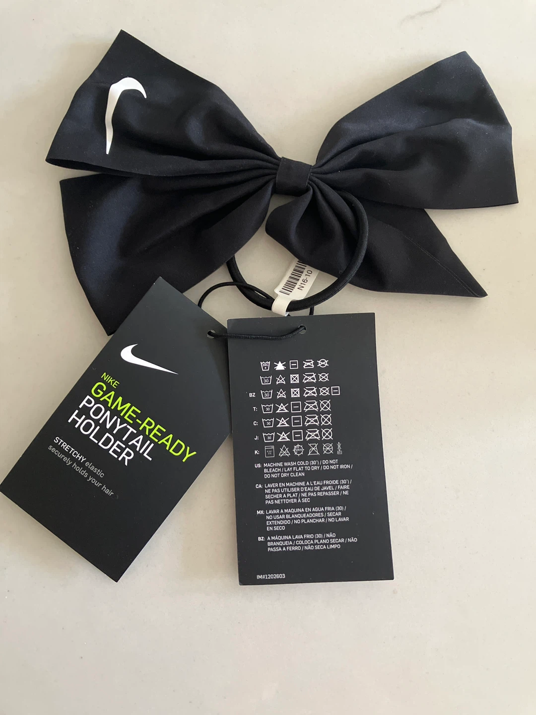 Nike Game-Ready Ponytail Holder - Black - photo 3