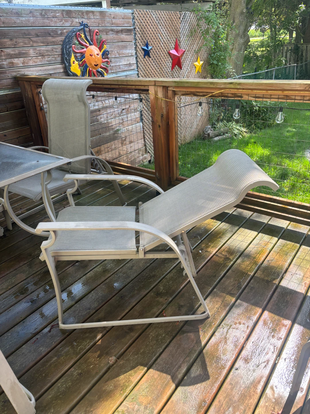 Patio Dining Set with Umbrella and Chairs - photo 2