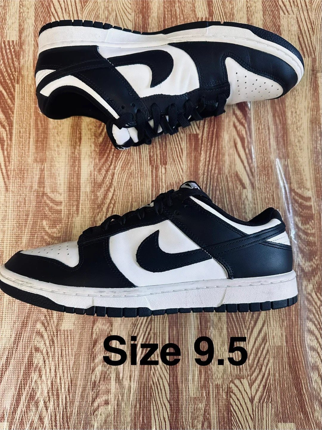 Nike Dunk Low Black White Size 9.5