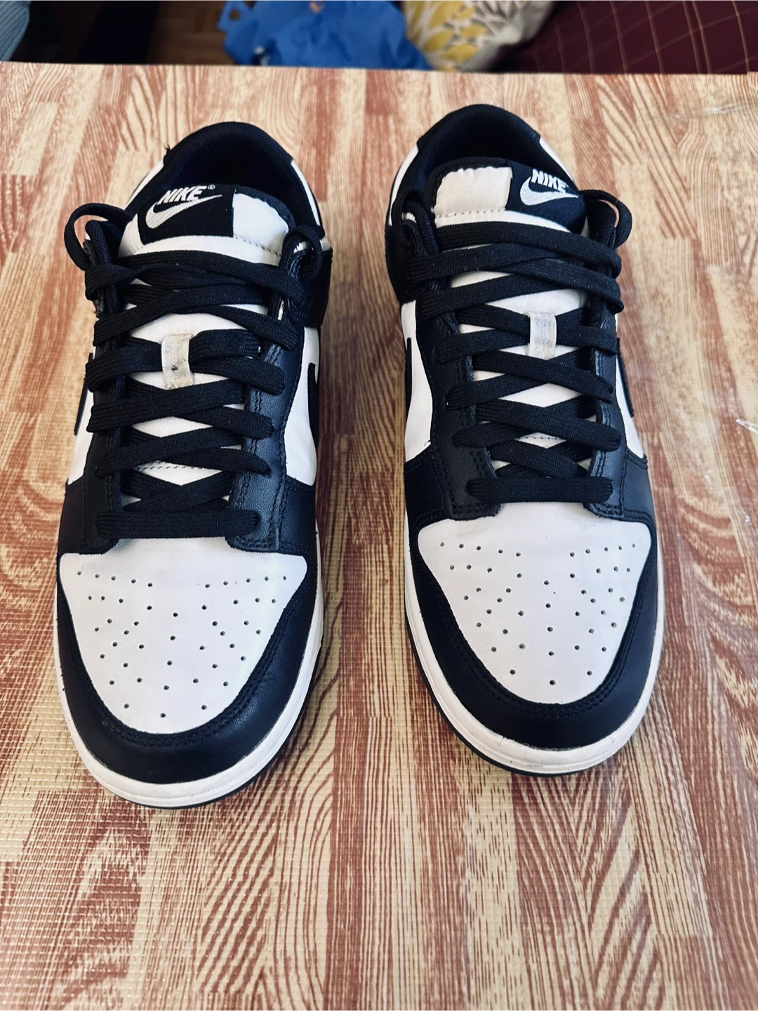Nike Dunk Low Black White Size 9.5 - photo 2