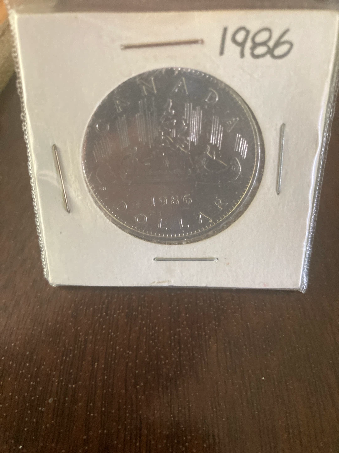 1986 Silver Canadian Dollar Coin - photo 5