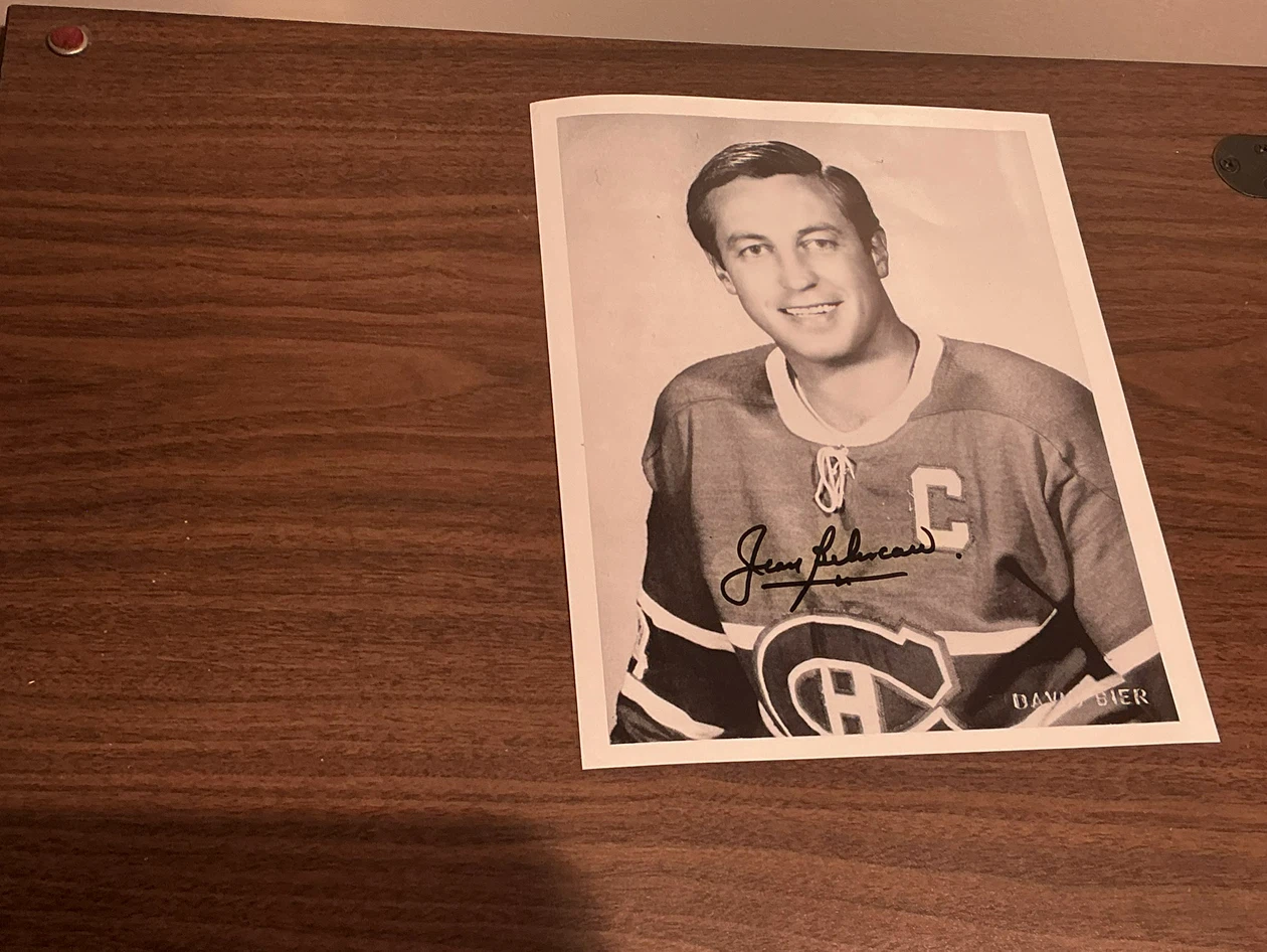 Signed Jean Beliveau Photograph
