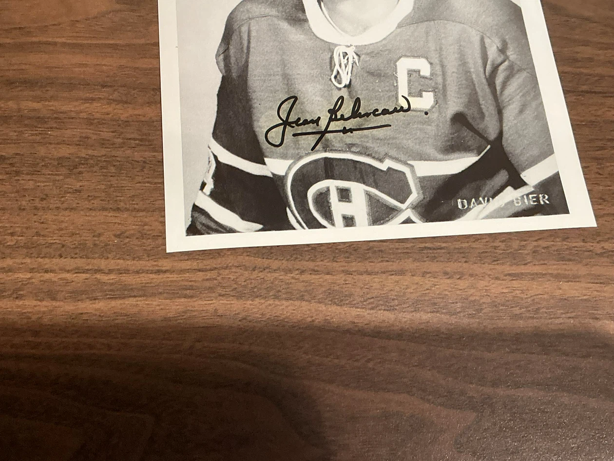 Signed Jean Beliveau Photograph - photo 3