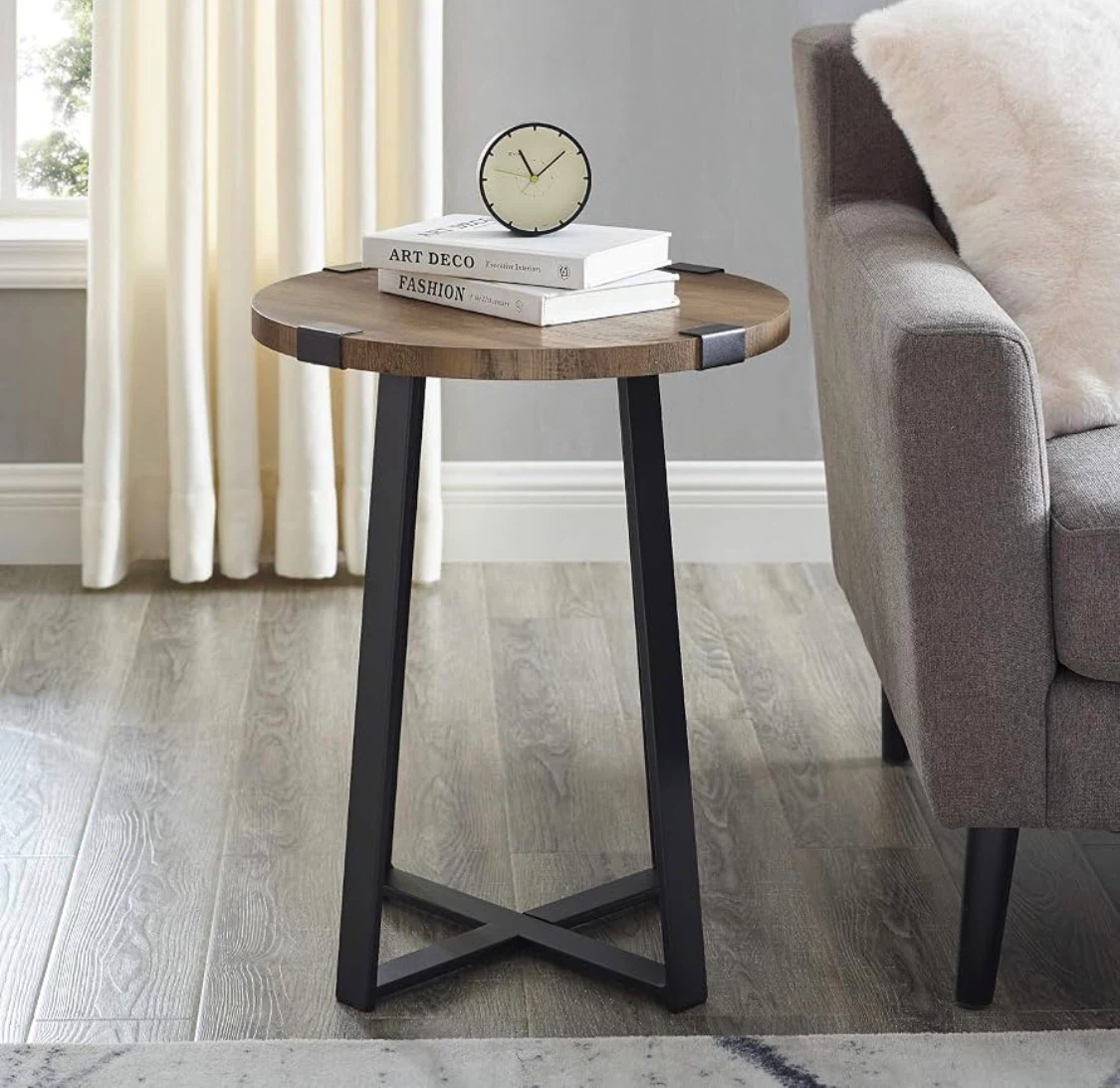 New Set of 2 Metal Wrap Round Side Tables - photo 4