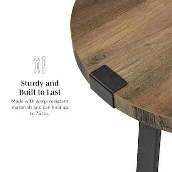 New Set of 2 Metal Wrap Round Side Tables - photo 5