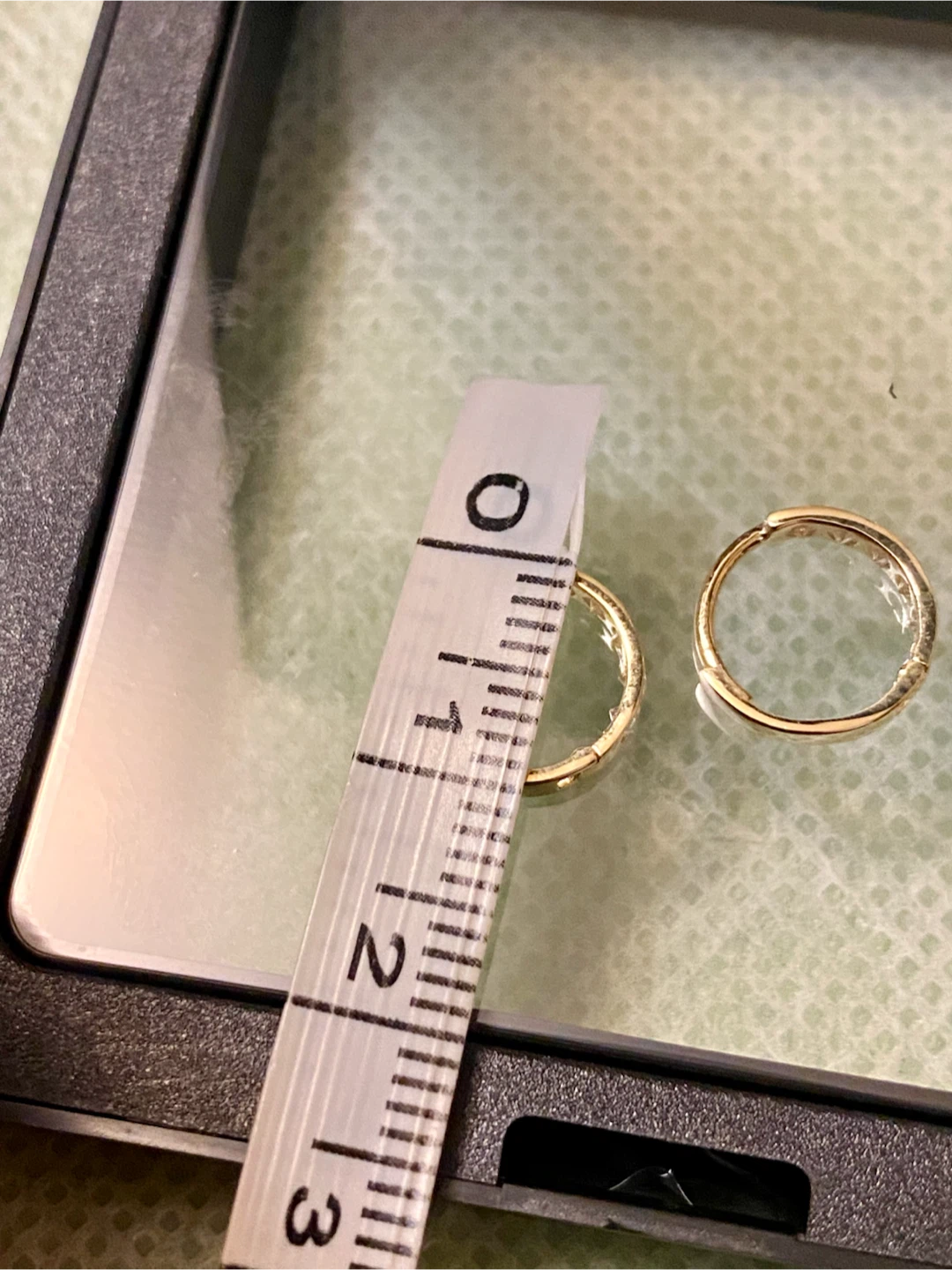 9K Gold Moissanites Hoop Earrings - photo 5