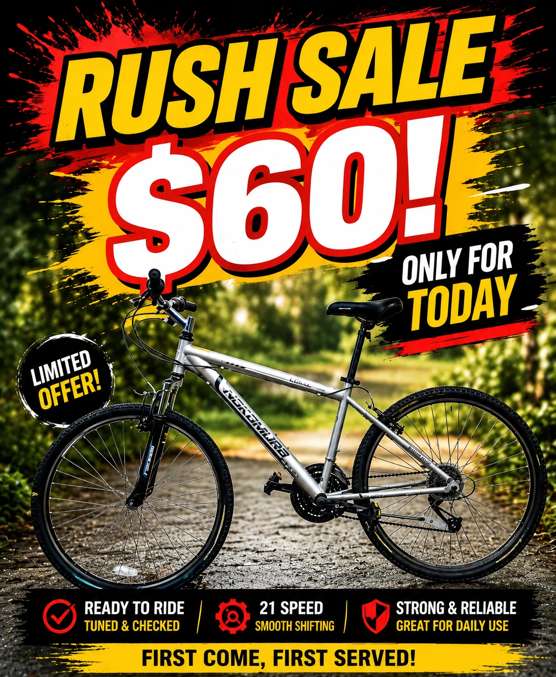 $60 NAKAMURA BIKE!!!!!