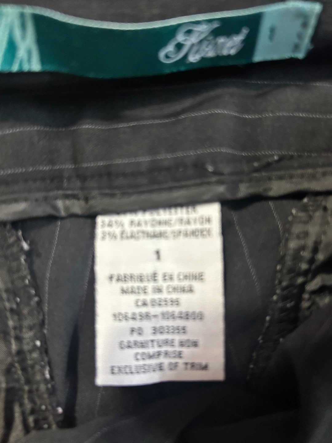 Talbot's Women's Pinstripe Flare Dress Pants Size 1 - photo 2