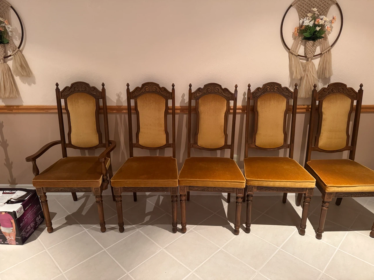 Antique Dining Table and Chairs Set - photo 3