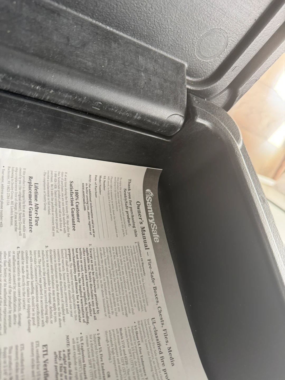 Sentry Safe Box - photo 2