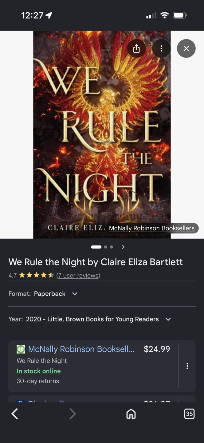 We Rule the Night by Claire Eliza Bartlett Book - photo 3