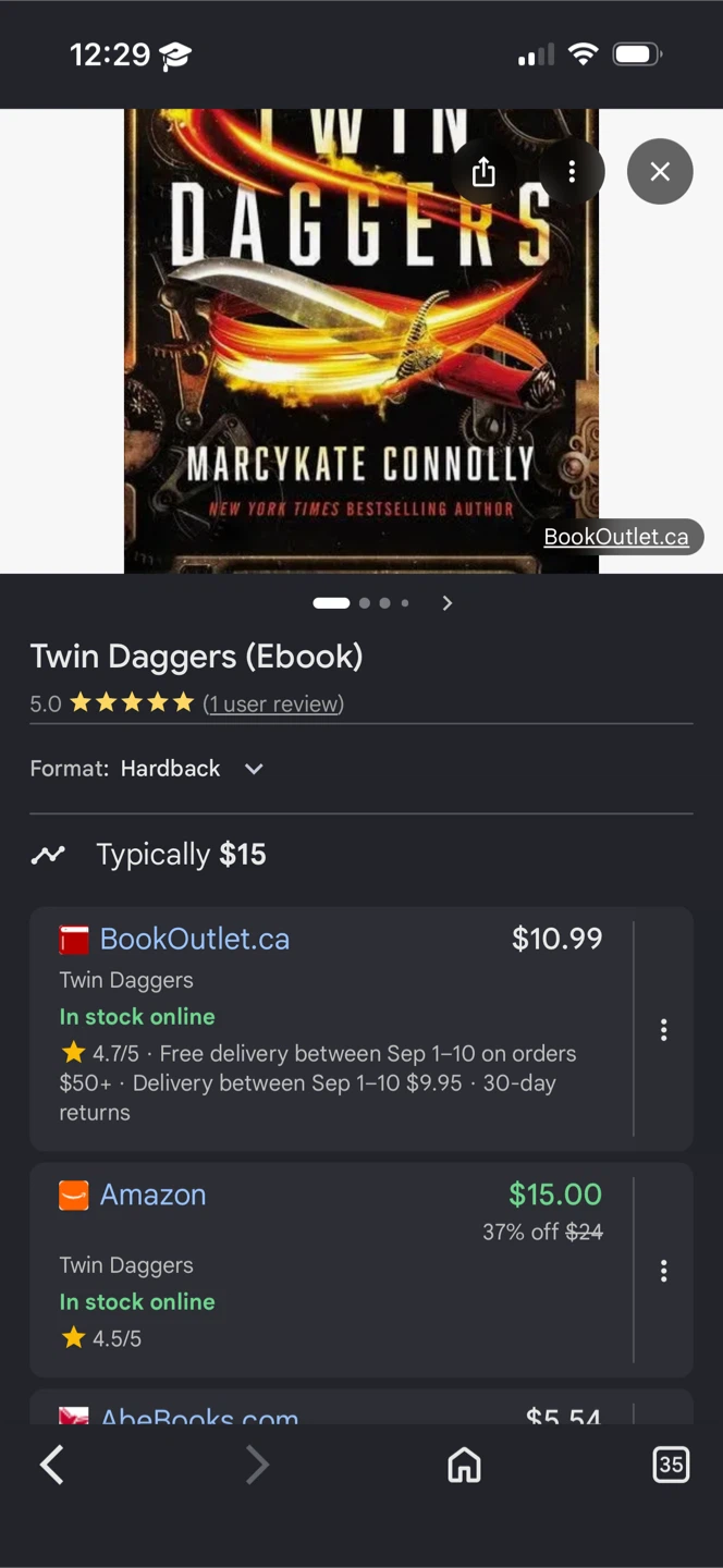 Twin Daggers by MarcyKate Connolly - Young Adult Fantasy Novel - photo 3
