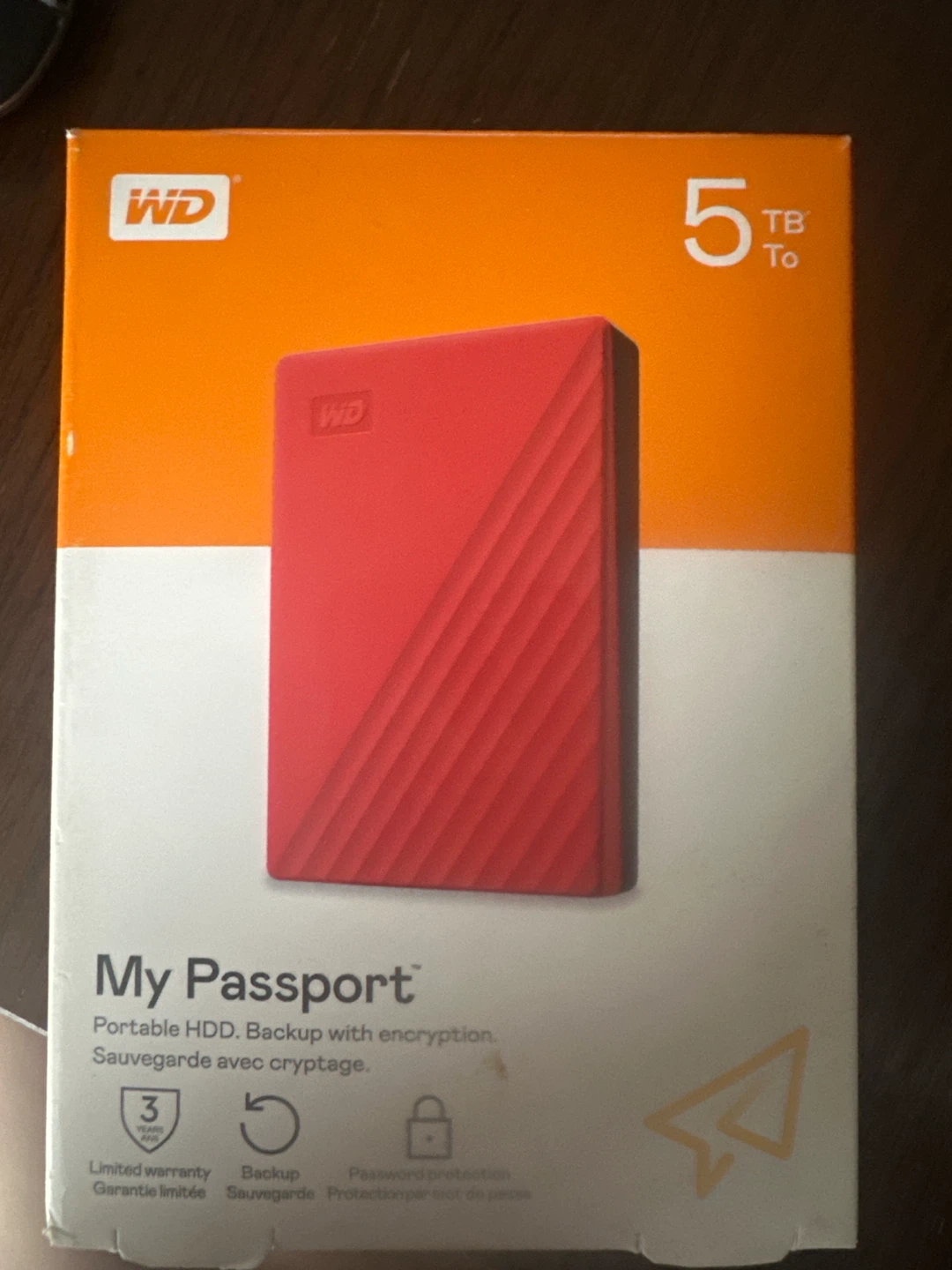 WD My Passport 5TB Portable External Hard Drive