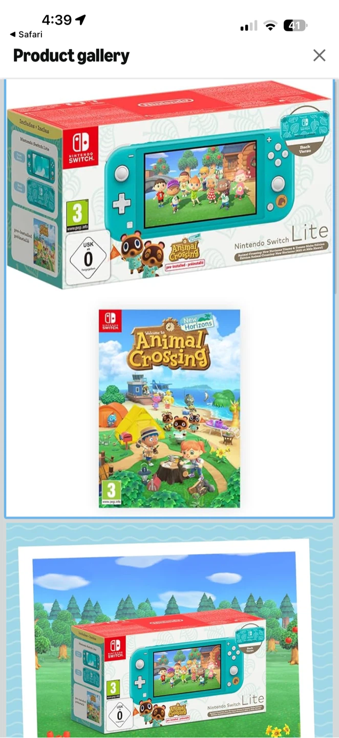 Nintendo switch lite animal crossing edition